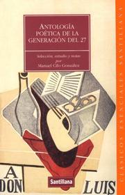Antología poética de la generación del 27 /