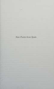 New poetry from Spain : an anthology /