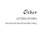 Other people's mail : letters of men and women of letters /