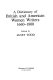 A Dictionary of British and American women writers, 1660-1800 /