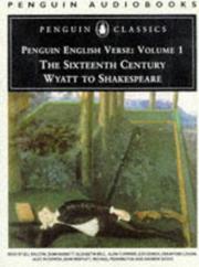 The sixteenth century : Wyatt to Shakespeare.