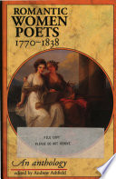 Romantic women poets, 1770-1838 : an anthology /