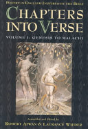 Chapters into verse : poetry in English inspired by the Bible /