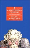 Unauthorized versions : poems and their parodies /