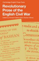 Revolutionary prose of the English Civil War /