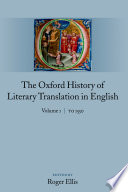 The Oxford history of literary translation in English.