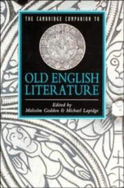 The Cambridge companion to Old English literature /