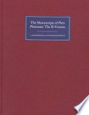 The manuscripts of Piers Plowman : the B-version /