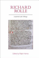 Richard Rolle : unprinted Latin writings /