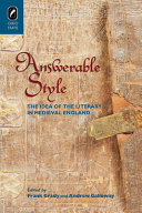 Answerable style : the idea of the literary in medieval England /