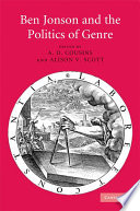 Ben Jonson and the politics of genre /