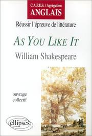 As you like it [de] William Shakespeare /