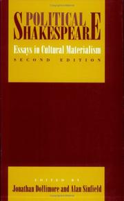 Political Shakespeare : essays in cultural materialism  /