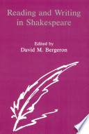 Reading and writing in Shakespeare /