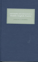 Individuality and achievement in Middle English poetry /