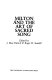 Milton and the art of sacred song /