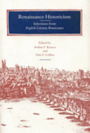 Renaissance historicism : selections from English literary renaissance /