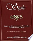 Style : essays on renaissance and restoration language and culture in memory of Harriet Hawkins /