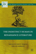 The indistinct human in Renaissance literature /