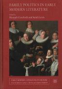 Family politics in early modern literature /