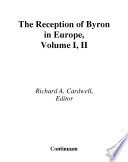 The reception of Byron in Europe /