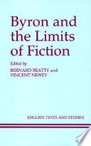 Byron and the limits of fiction /