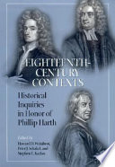 Eighteenth-century contexts : historical inquiries in honor of Phillip Harth /