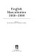 English masculinities, 1660-1800 : edited by Tim Hitchcock and Michèle Cohen.