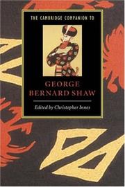 The Cambridge companion to George Bernard Shaw /