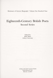 Eighteenth-century British poets : second series /