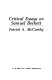 Critical essays on Samuel Beckett /