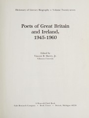 Poets of Great Britain and Ireland, 1945-1960 /