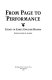 From page to performance : essays in early English drama /