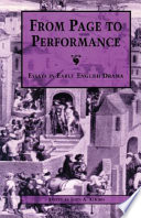 From page to performance : essays in early English drama /