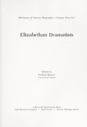 Elizabethan dramatists /