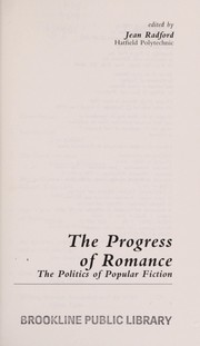 The Progress of romance : the politics of popular fiction /