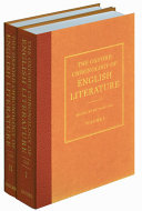 The Oxford chronology of English literature /