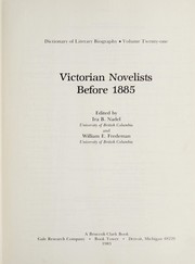 Victorian novelists before 1885 /