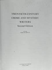 Twentieth-century crime and mystery writers /