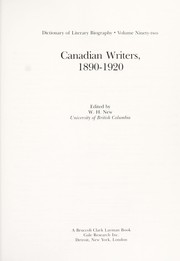 Canadian writers, 1890-1920 /