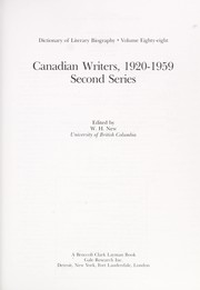 Canadian writers, 1920-1959  : second series /