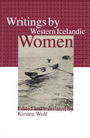 Writings by Western Icelandic women /