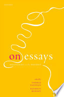 On essays : Montaigne to the present /