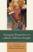 Emerging perspectives on Akachi Adimora-Ezeigbo /
