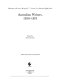 Australian writers, 1950-1975 /