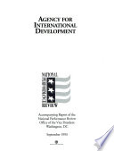 Agency for International Development : accompanying report of the National Performance Review /