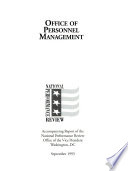 Office of Personnel Management : accompanying report of the National Performance Review /
