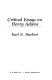 Critical essays on Henry Adams /