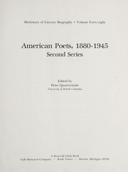 American poets, 1880-1945, second series /