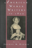 American women writers to 1800 /